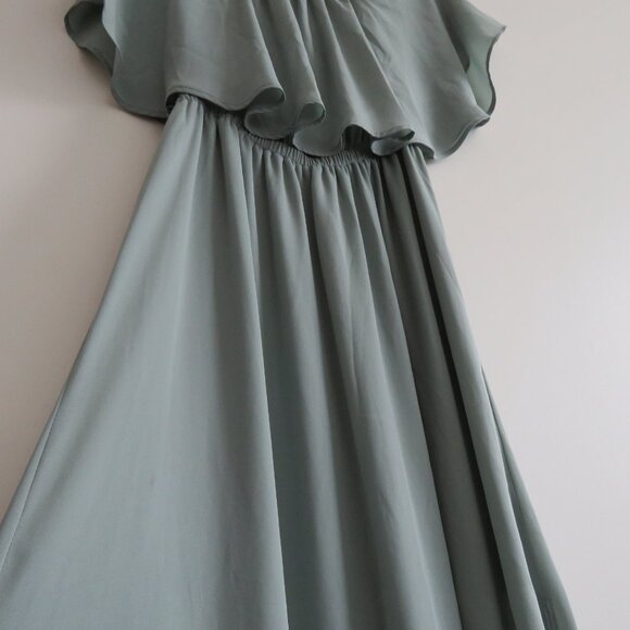 SHOW ME YOUR MUMU Hacienda Chiffon Maxi Dress Bridesmaid Wedding - Size M - Picture 9 of 14